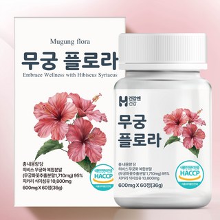 무궁 플로라 핏 무궁 화 추출물 식약청인증 HACCP 인증, 1개, 60정