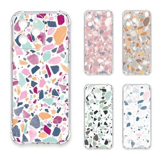 24H快速出貨 TRON 三星 A52/52s 大顆彩色幾何磨石子A 四角防摔 軟殼 手機殼