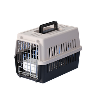 寵物外出提籠，堅固耐用，通風透氣，輕巧便攜，易於清潔，寵物旅行外出必備, 白灰, 1個