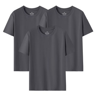 어니우니 기능성 쿨론 라운드 무지 반팔 티셔츠 3장 세트