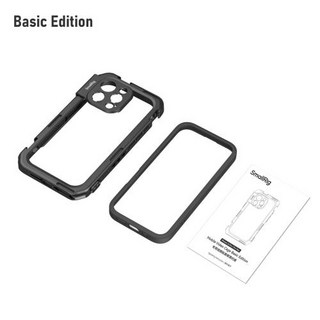 스마트폰 케이지 거치대 비디오 리그 키트 호환용 선주문 | iPhone 16 Pro Max 휴대폰 케이스용 T 마운트 렌즈 백플레이트가 포함된 Smallrig 모바일, Cage only, 1개, 7)Basic Edition