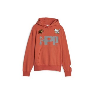 푸마 PUMA 푸마Ⅹ퍽스앤미니 그래픽 후드 티셔츠 - 레드오렌지 622677-41 255979