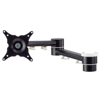 aka-118-AM9001-WT 螢幕伸縮支架 (白) 人體工學 電腦螢幕架, 黑色, 1個