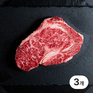 [꿈에그린한우] 한우 1++등급 등심 구이용 (냉장), 200g, 3개