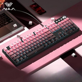 게이밍 키보드 독거미 유선 기계식 F2088pro 풀배열 RGB 퍼포먼스, 공식 표준, 적축, 블루 퍼플 블루레이