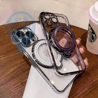 KP 旋轉支架磁吸無線充手機殼，適用於iPhone 16 15 14 13 12 11 Pro Max，防摔保護殼