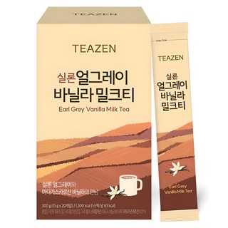 TEAZEN 茶禪 錫蘭伯爵茶香草奶茶, 20條, 15g, 1盒
