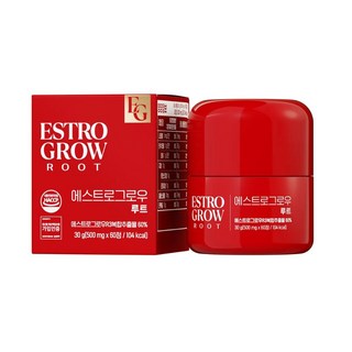 에스트로그로우 루트 여자 아누카사과 오미자 석류 비오틴 맥주효모 여성 보조제 HACCP, 1박스, 60정