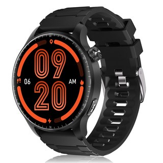 와피크 AI운동인식 블루투스 통화가능 스마트워치 ST50 1.52인치 AMOLED 대화면 한글판, GPS + 블루투스, 3.8cm, 블랙