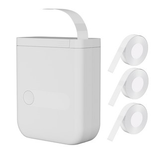 콜콜러브 휴대용 미니 네임스티커 감열식 라벨프린터 라벨기 (라벨지3개포함), 1개, D110