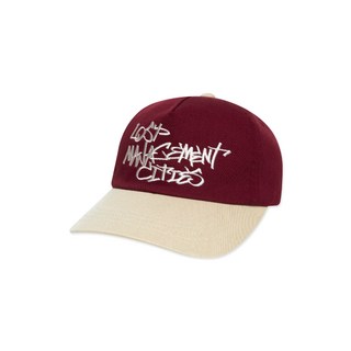 엘엠씨 COLOR BLOCK TAGGING 5PANEL CAP burgundy 322490