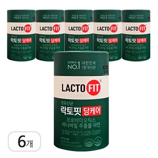 종근당건강 락토핏 당케어 PBS유산균 12개월분, 120g, 6개