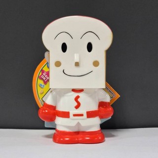《GTS》BANDAI 麵包超人 嗶啵發聲玩具 吐司超人 發聲軟膠公仔, 1個