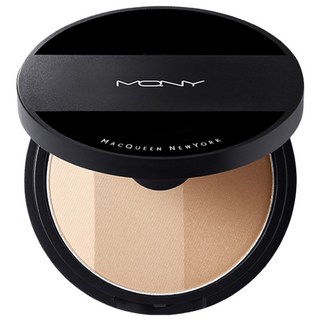 MACQUEEN 3色修容盤 米棕色 適合多樣肌膚色調的自然棕色調 不飛粉 顏色鮮明, 1個