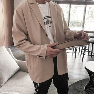 TOP_KOREA 正韓 寬鬆寬版素面西裝外套 H559，簡約百搭，舒適自在