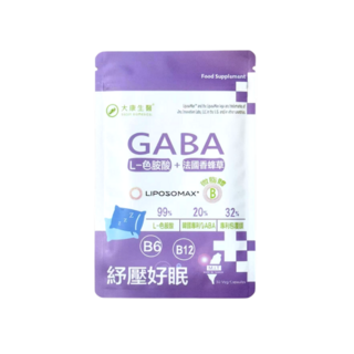 大康生醫 舒眠 高單位GABA 色氨酸B6 B12，幫助入睡 放鬆心情 調整體質，促進新陳代謝, 1個, 30顆