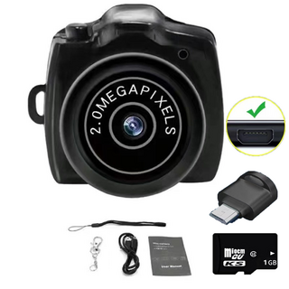 迷你相機 輕巧便攜 高畫質隱蔽拍攝蒐證紀錄, 1個, 迷你相機+安卓讀卡器+1G記憶卡