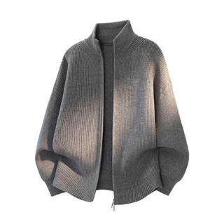 毛衣針織上衣 男女款 日系休閒保暖內搭 重磅加厚仿羊毛衣 韓版立領寬鬆防風防寒 秋冬彈性柔軟親膚開衫針織上衣