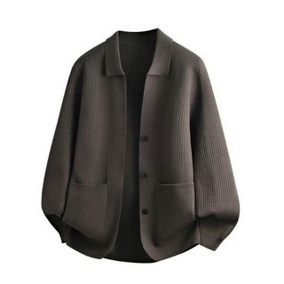 男女休閒針織毛衣 - 韓版長袖保暖上衣，寬鬆重磅仿羊毛衣，翻領防風防寒，柔軟親膚打底衫