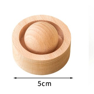 雨林薰舍 創意擴香木 黑胡桃/花梨木 香氛擴香木 柴堆擴香木, 1個, 創意擴香木-櫸木底座 圓球