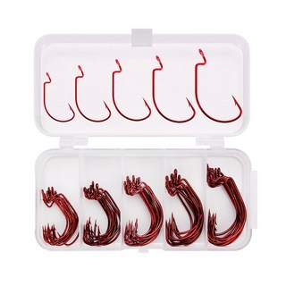 (행운을파는낚시) 와이드갭훅 종합바늘세트 웨이트 훅 스프링 벌크바늘 루어, 1개, 50개입