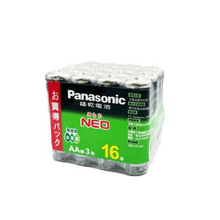 Panasonic 國際牌 3號16入 碳鋅電池, 1個, 16個裝