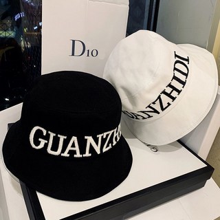 姑奶奶精品店 漁夫帽女 春秋韓版刺繡英文顯臉小遮陽帽網紅帽子夏天街頭嘻哈盆帽