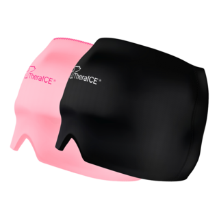 TheraICE 테라아이스 두통 젤 아이스팩, 검정+핑크(+검정 1개 무료증정), 2개