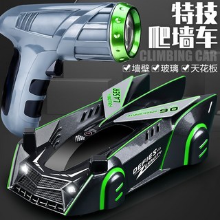 兒童節禮物 爬牆車 紅外線遙控 追光爬牆車 遙控汽車 吸牆車 遙控車 特技賽車 生日禮物 交換禮物 交通造型玩具, 紅外線爬牆車(灰), 1個, 灰