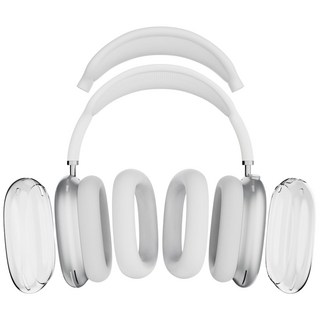 가꼬싶다 에어팟 맥스 올인원 케이스 세트, 8번 투명/화이트/화이트