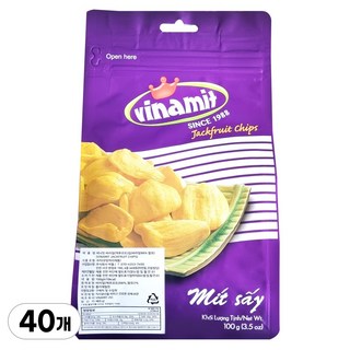 비나밋 잭푸르트 건조과일칩 (바라밀), 100g, 40개