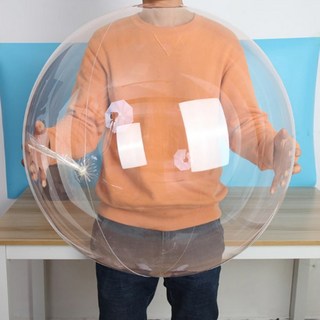 시크리트몰 대형 투명풍선 버블 막대 풍선 50cm, 투명, 5개