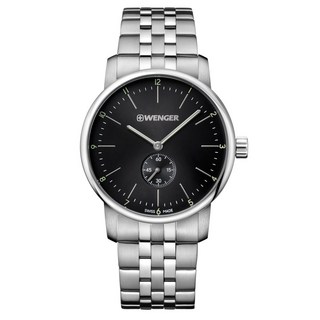 【手錶館】【100%瑞士製 WENGER Urban 都會系列 經典小秒針紳士腕錶(美金原價195元)