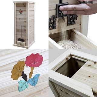 편백 나무 가구 쌀통 선반 주방 원목 잡곡 수납 쌀 보관함 40KG