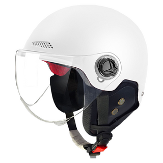 SUUNI 사계절 공용 안전 헬멧 (해체 가능한 귀보호대 제공), 흰색