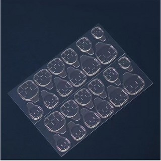 2024新款顯白美甲貼片 短款高級感穿戴甲 學生美甲貼片, 1個, 果凍膠*1片