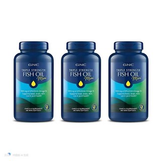 GNC Triple Strength Fish Oil Mini 240 Softgels 피쉬오일 미니, 240정, 2개