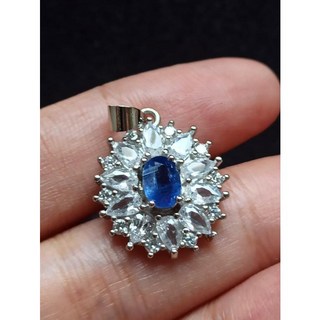 藍晶石鑽切925銀吊墜 - 天然寶石配件
