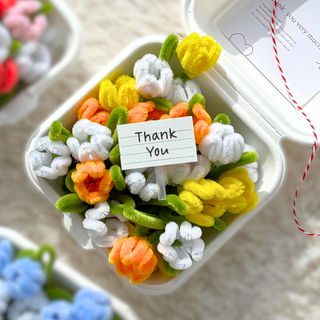 [쏘스데이] 모루꽃다발 DIY키트 만들기 모루인형, 1개, 오렌지(모루인형 x)