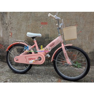 美來 兒童腳踏車 20吋 小朋友腳踏車 摺疊風格 自行車 童車 單車 生日禮物 莫粉, 粉色, 1個