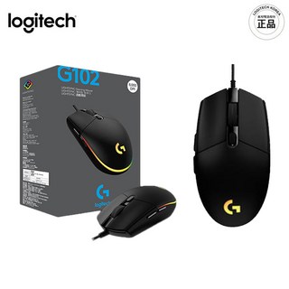 로지텍 G102IC 2세대 LIGHTSYNC 게이밍 유선마우스, G102 정품, 블랙
