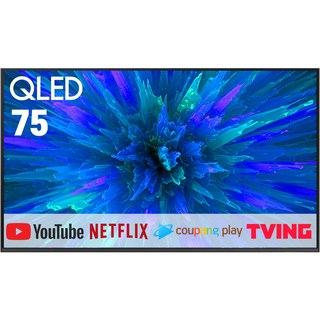 삼성 75인치 제로베젤 QLED 4K UHD 스마트 TV 75Q60, 방문설치, 스탠드형