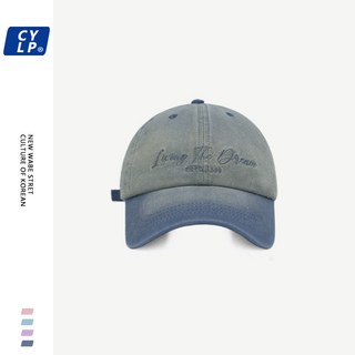 高品質潮牌字母刺繡棒球帽男女韓版時尚復古水洗扎染牛仔布鴨舌帽