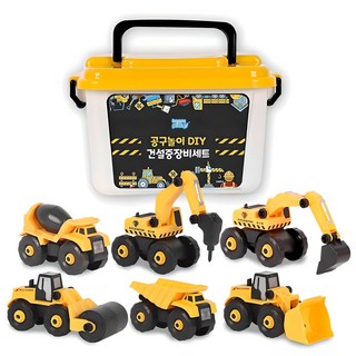 HAPPY PLAY 工程車玩具DIY 6件組, 混色