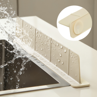 캐시랩 싱크대 물막이 실리콘, 1개, 크림화이트