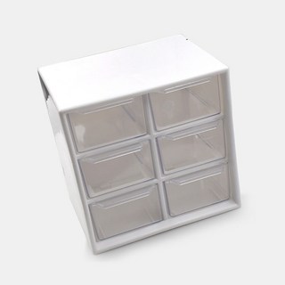 桌面九宮格收納盒大號吧唧收納盒追星卡片吧唧整理盒卡套儲物盒子卡片收納盒儲物盒飾品盒卡牌收納盒名片盒卡片盒小方盒防塵收納, 老款：小號六宮格, 1個