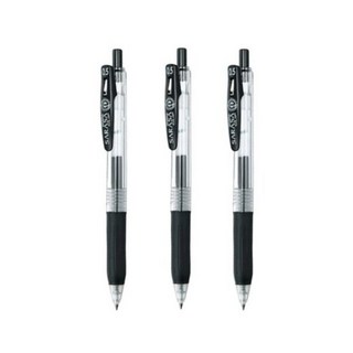 제브라 중성펜 사라사클립 JJ15 0.5mm 블랙(3개입), 3개, 블랙