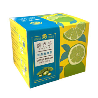 虎克茶HOOK TEA 苦瓜胜肽茶，台灣在地苦瓜，天然草本，促進新陳代謝, 30mg, 1個, 10個裝