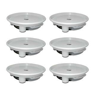 플라팜 동그리 화분받침대, 화이트, 6개