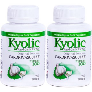 Wakuaga 陳年大蒜萃取配方100錠 600mg, 200顆, 2罐